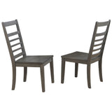 Sunset Trading Shades Of Gray Large Wood Dining Chair