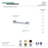 Kingston Brass Dr614367 Claremont 36 Decorative Grab Bar, Brushed Brass