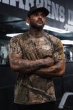 Lift Heavy. Trust God. - Realtree Premium Camo Tee