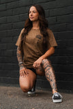 Lift Heavy. Pray Hard. Chestnut Leopard - Tee