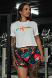 Feral - Women's White Crop Tee