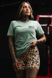 Loaded Leopard LHSG - Seafoam Green Tee