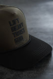 Lift Heavy. Trust God. Hydro - OD Green Snapback Hat