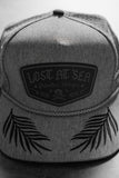 Lost At Sea Gunmetal PVC Snapback