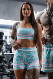 Straight Strap Sports Bra | Miami Vice Mayhem