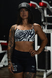 Cross Back Sports Bra | Zebra Ops