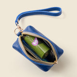 Mini Zipper Bag with Wristlet - Cobalt Blue