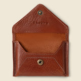 Mini Envelope Wallet with RFID Protection - Chocolate