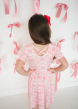 Pink Bows (Twirl Dress)
