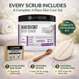 Lavender Body Scrub / Dead Sea Salt / Premium Blend #17