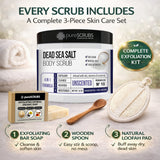 Unscented Body Scrub / Dead Sea Salt / Premium Blend #10