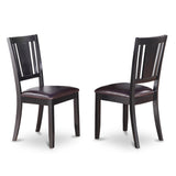 Dule6-Blk-Lc 6 Pc Kitchen Table With Bench-Dining Table And 4 Kitchen Chairs And Bench
