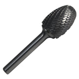 SE5x6 1/2 X 7/8 Oval Carbide Burr 1/4 Shank 6OAL, DULSE5X6