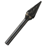 SM6 5/8 X 1 Cone Pointed End Carbide Burr 1/4 Shank, DULSM6
