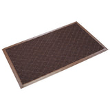 Diamond-Deluxe Duet Medium-Duty Unbacked 4'x6' Nosed-All Brown/Caramel Scraper Mat