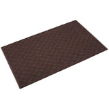 Diamond-Deluxe Duet Medium-Duty Unbacked 3'x5' Crimped Brown/Caramel Scraper Mat