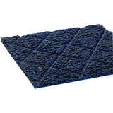 Diamond-Deluxe Duet Medium-Duty Backed 4'x6' Nosed-All Black/Blue Scraper Mat