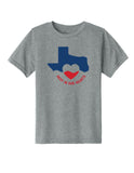 Deep in our Hearts Recovery Youth T-Shirt - Heather Gray
