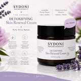 SYDONI DETOXIFYING SKIN RENEWAL CREAM with Lavender & Peony | Restore & Rebalance Net. Wt. 2oz. (57g)