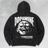 Dopamine Pullover Hoodie Vintage Black
