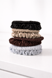 Soft Satin Ruffle Elastics - 2pc