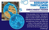 Turtle eMat-Mini Lick Mat with Suction Cups - Small Dogs & Cats | USA