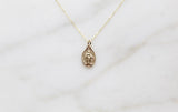 14k Gold Miraculous Medal Necklace