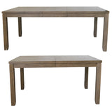 Sunset Trading Saunders 5Pc Extendable Dining Table Set | 4 Slat Back Chairs | Brown Acacia Wood