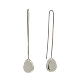 Balanced Sterling Silver Long Earrings