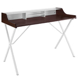 Bin Office Desk - Cherry