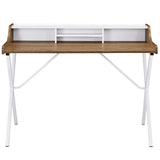 Bin Office Desk - Walnut