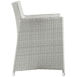 Junction 5 Piece Outdoor Patio Dining Set - Gray White