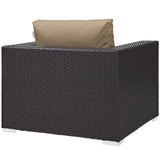 Convene Outdoor Patio Armchair - Espresso Mocha