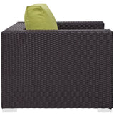Convene Outdoor Patio Armchair - Espresso Peridot
