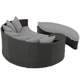 Sojourn Outdoor Patio Sunbrella Daybed - Canvas Gray