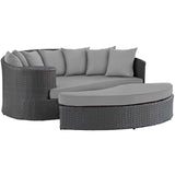 Sojourn Outdoor Patio Sunbrella Daybed - Canvas Gray
