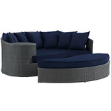 Sojourn Outdoor Patio Sunbrella Daybed - Canvas Navy