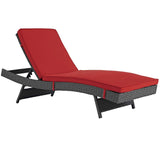 Sojourn Outdoor Patio Sunbrella Chaise - Canvas Red