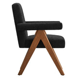 Lyra Boucle Fabric Dining Room Chair - Set Of 2