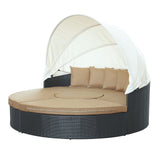 Quest Canopy Outdoor Patio Daybed - Espresso Mocha