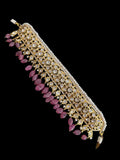 BR310 Bridal jadavi lacha , satlada in moissanite and emeralds ( SHIPS IN 5 WEEKS )