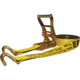 78627 Erickson 2 In. x 27 Ft. 10,000 Lb. Ratchet Strap with Double J Hook