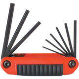 25911 Eklind Ergo-Fold Fold Up Hex Key Set,5/64-1/4 Hex keys,9 pc