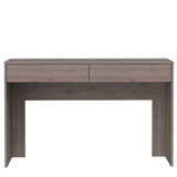 Tuhome Acre Computer Desk, Two Drawers, Countertop Desk, Light Grey, For Office