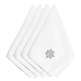 Caroline'S Treasures Emai0003Npke Halloween Spider Web Embroidered Napkins (Set Of 4), 20, Multicolor