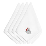Caroline'S Treasures Embt2067Npke Christmas Santa Claus Face Embroidered Napkins (Set Of 4), 20, Multicolor