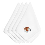 Caroline'S Treasures Embt2369Npke Jack Russell Terrier Embroidered Napkins (Set Of 4), 20, Multicolor