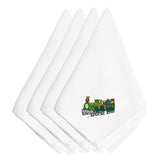 Caroline'S Treasures Embt2428Npke Christmas Train With Presents Embroidered Napkins (Set Of 4), 20, Multicolor