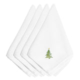 Caroline'S Treasures Embt2981Npke Christmas Stylized Tree Embroidered Napkins (Set Of 4), 20, Multicolor