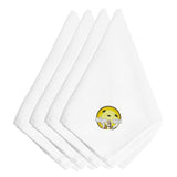 Caroline'S Treasures Embt3010Npke Halloween Graveyard Ghosts Embroidered Napkins (Set Of 4), 20, Multicolor